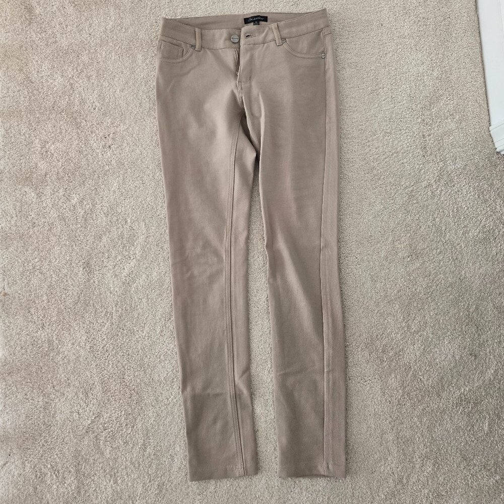 Khaki skinny jeans